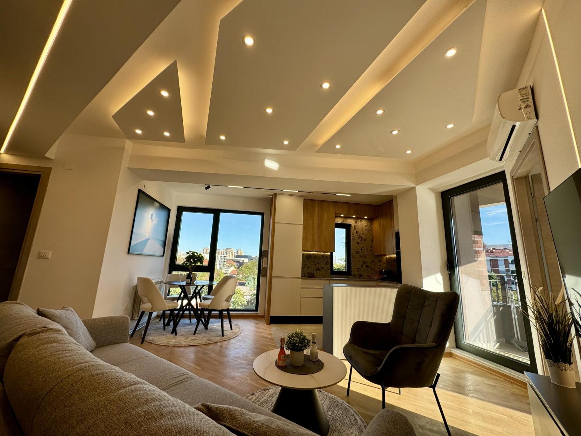 Maria Luxury Apartment Skopje Exteriör bild